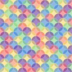 multicoloured bright layered circle pattern by DesignerMim